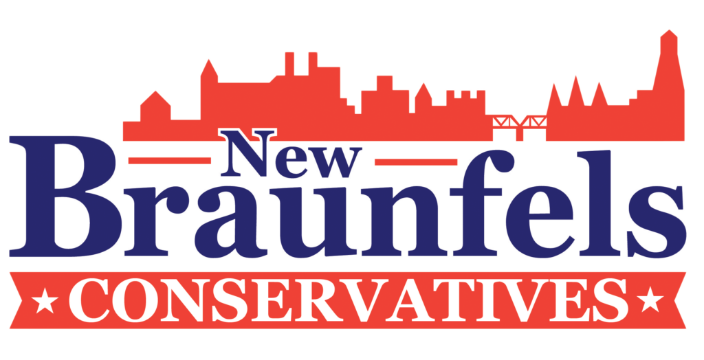 New Braunfels Conservatives logo with skyline.
