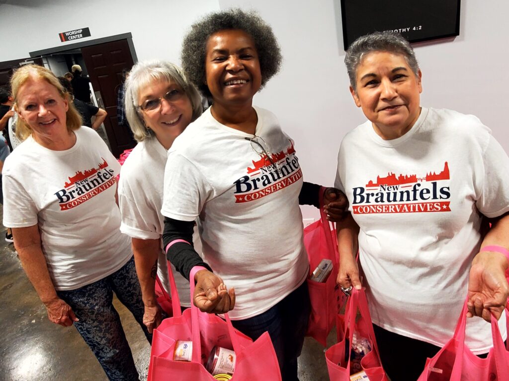 Volunteers at a Food Bank