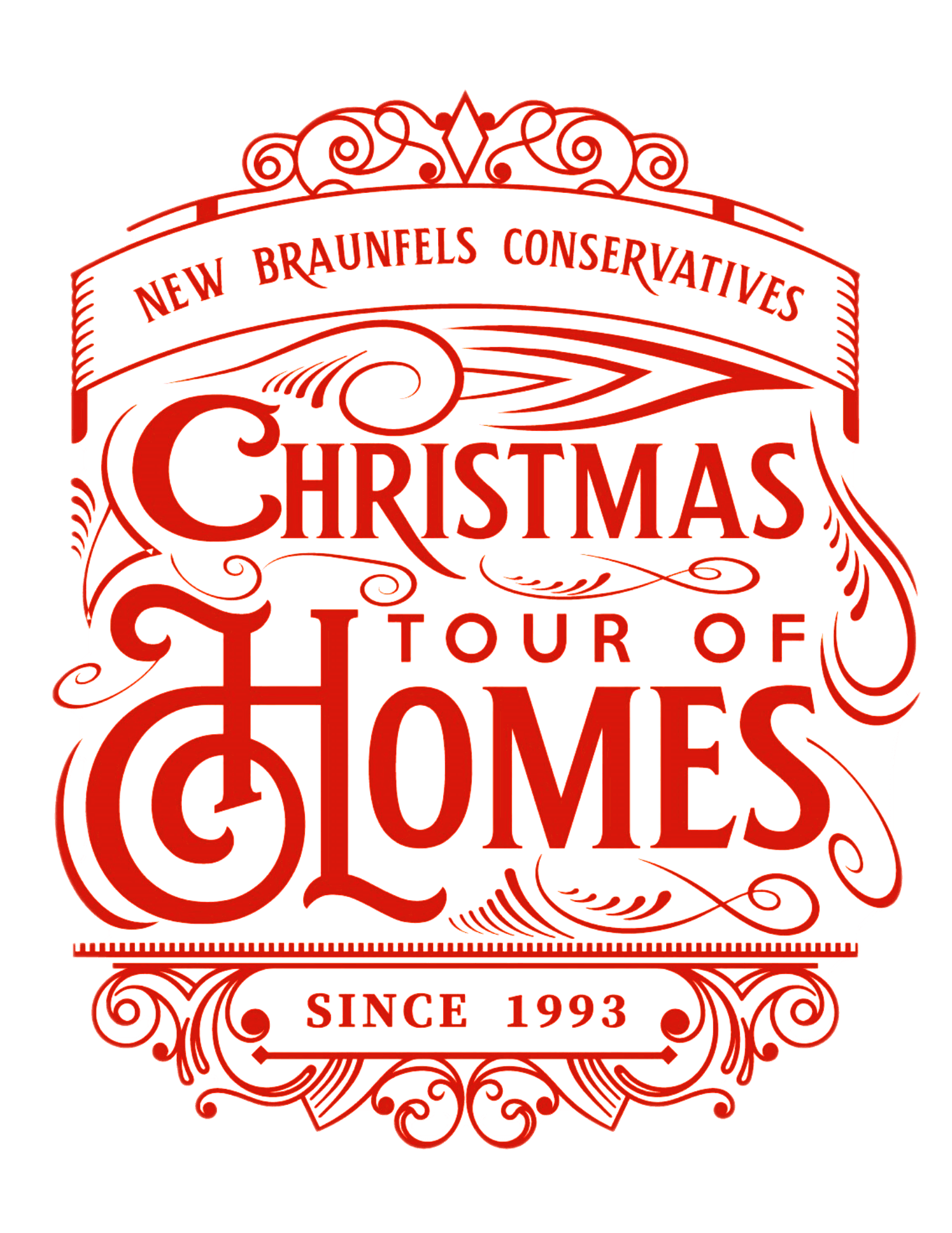 Christmas Tour of Homes logo design.
